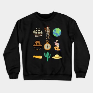 graphic travel design Crewneck Sweatshirt